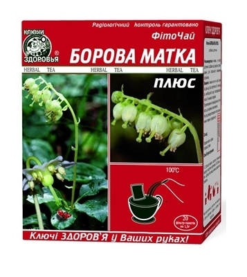 Фиточай Ключи Здоровья Боровая Матка Плюс по 1,5 г №20 в фил.-пак.