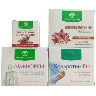 Программа при артрозе и артрите Рослина Карпат комплексная программа