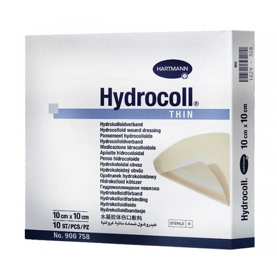 Повязка гидроколлоидная Hydrocoll Thin 10 см х 10 см, 10 штук
