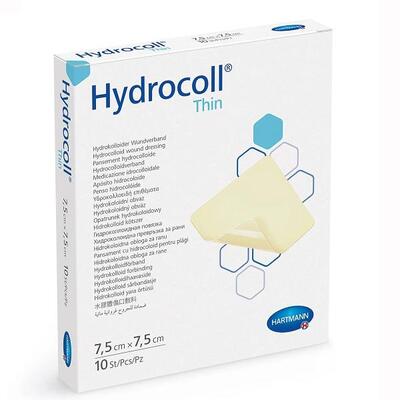 Повязка гидроколлоидная Hydrocoll Thin 7,5 см х 7,5 см, 10 штук