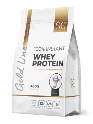 Протеїн сироватковий змішаний Sport Generation Gold Line 100% Instant Whey Protein морозиво-чорна смородина, 450 г