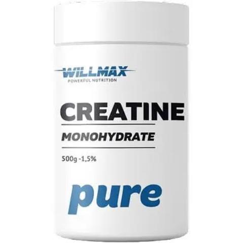 Креатин моногідрат Willmax Creatine Monohydrate натуральний смак, 500 г ...