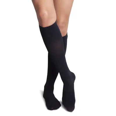 Гольфи компресійні Venotonia Iva клас компресії 2, закритий носок, короткі, колір чорний, розмір V+