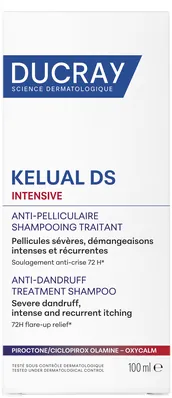 Шампунь Ducray Kelual DS Intensive проти вираженої лупи, інтенсивного свербежу, 100 мл