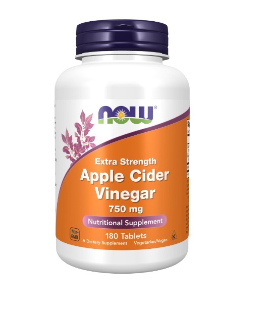 Яблучний оцет NOW Apple Cider Vinegar 750 мг капсули №180