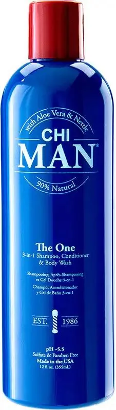 Засіб CHI Man The One 3-в-1 шампунь, кондиціонер та гель для душу для чоловіків, 355 мл