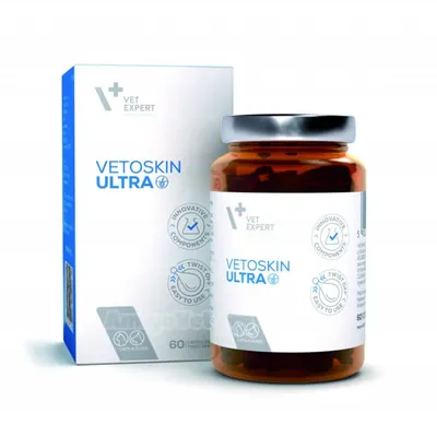 ВетоСкін Ультра VetExpert VetoSkin Ultra для собак та кішок, 60 капсул