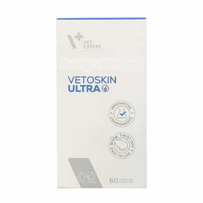 ВетоСкін Ультра VetExpert VetoSkin Ultra для собак та кішок, 60 капсул