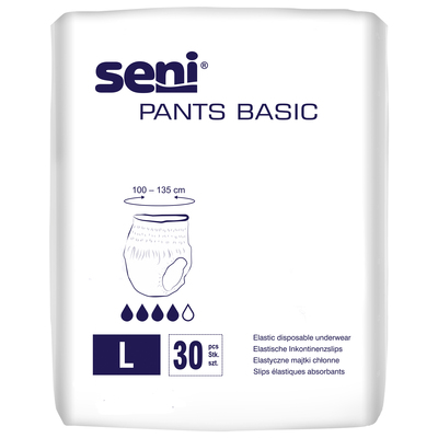 Трусы впитывающие для взрослых Seni Pants Basic large, 30 штук