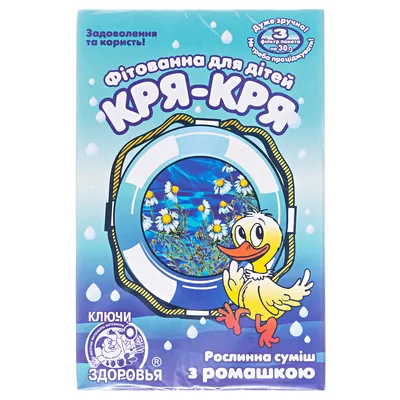 Фітованна Ключи Здоров'я Кря-кря з ромашкою, 3 пакети по 30 г