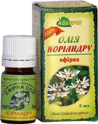 Олія ефірна Адверсо коріандру, 5 мл
