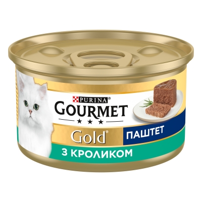 Корм вологий для кішок Purina Gourmet Gold Паштет з кроликом, 85 г