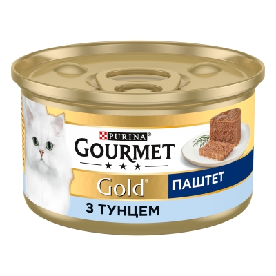 Корм вологий для кішок Purina Gourmet Gold Паштет з тунцем, 85 г