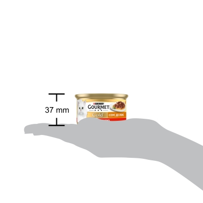Корм влажный для кошек Purina Gourmet Gold Соус Де-Люкс с говядиной, 85 г