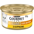 Корм влажный для кошек Purina Gourmet Gold Соус Де-Люкс с курицей, 85 г