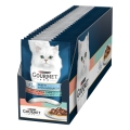 Корм вологий для кішок Purina Gourmet Perle Duo з лососем і сайдою міні філе в підливі, 85 г