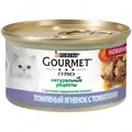 Корм вологий для кішок Purina Gourmet Натуральні рецепти з ягням і томатами, 85 г
