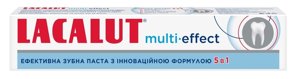 Зубная паста Lacalut Multi-effect 5 в 1, 75 мл