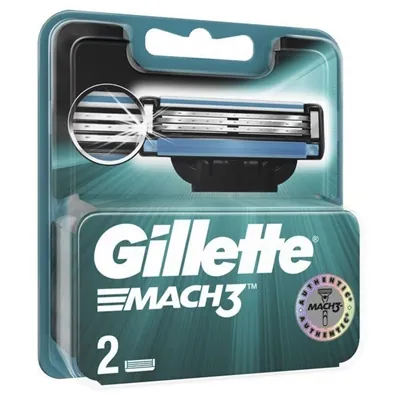 Картриджі змінні для гоління Gillette Mach 3, 2 шт