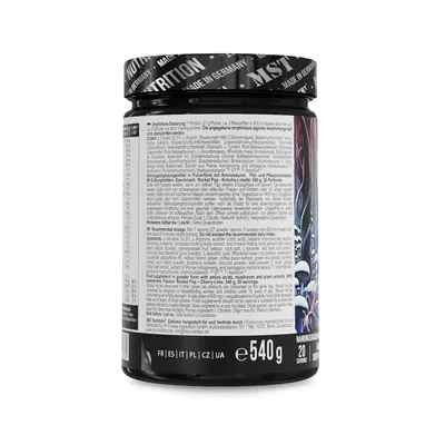 Передтренувальний комплекс MST Nutrition Neuro Pump рокет поп, 540 г