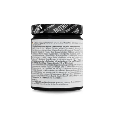 Передтренувальний комплекс MST Nutrition Neuro Pump рокет поп, 270 г