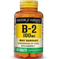 Витамин В2 Mason Natural Vitamin B2 100, 100 таблеток