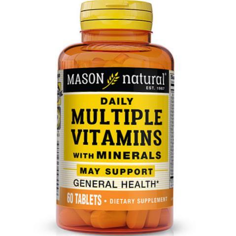Витаминно-минеральный комплекс Mason Natural Daily Multiple Vitamins With Minerals, 60 таблеток