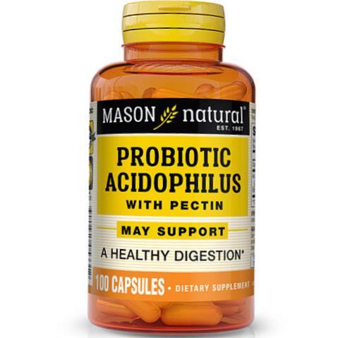 Пробиотик Ацидофилус Mason Natural Probiotic Acidophilus with Pectin, 100 капсул