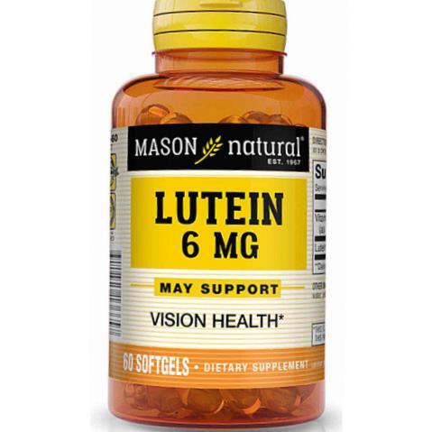 Лютеин Mason Natural Lutein 6, 60 гелевых капсул