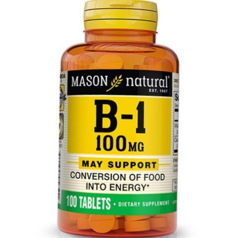Витамин В1 Mason Natural Vitamin B1 100, 100 таблеток