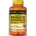 Пробиотики Mason Natural Chewable Probiotic Acidophilus With Bifidus 2 Billion клубника, 100 таблеток