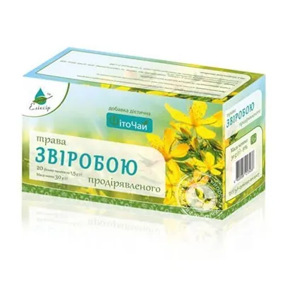 Фіточай Elixir Трава звіробою продірявленого, 20 пакетів