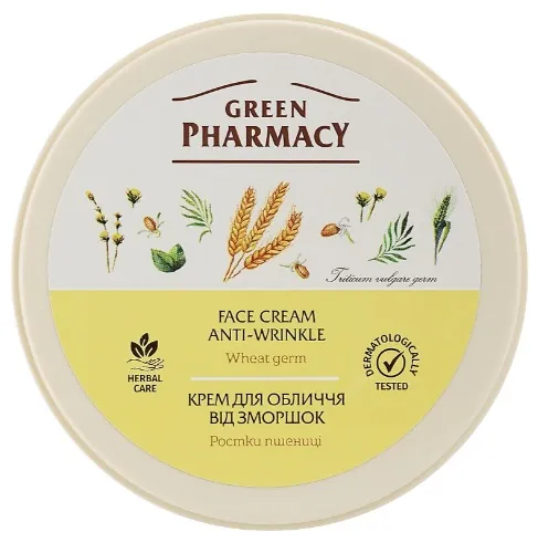 Крем для обличчя Green Pharmacy Паростки пшениці від зморшок, 200 мл