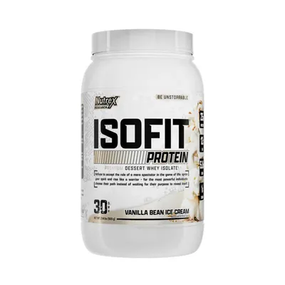 Протеїн сироватковий ізолят Nutrex Research Isofit, ванільне морозиво, 30 порцій