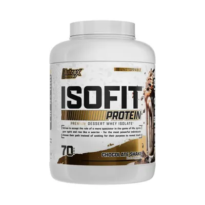 Протеїн сироватковий ізолят Nutrex Research Isofit, шоколадний коктейль, 70 порцій