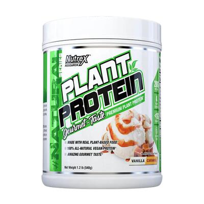 Протеин растительный Nutrex Research Plant Protein ванильная карамель, 536 г