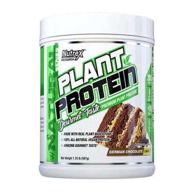 Протеин растительный Nutrex Research Plant Protein немецкий шоколадный торт, 567 г