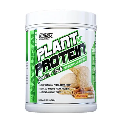 Протеїн рослинний змішаний Nutrex Research Plant Protein печиво з корицею, 567 г