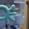 Прорізувач для зубів BabyOno 826/03 силіконовий Восьминіг, блакитний