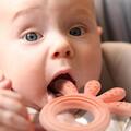 Прорезыватель для зубов BabyOno 826/01 силиконовый Осьминог, розовый