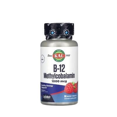 Вітамін В-12 (Метилкобаламін) KAL B-12 Methylcobolamin 1000 мкг, 90 таблеток для розсмоктування