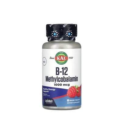 Вітамін В-12 (Метилкобаламін) KAL B-12 Methylcobolamin 1000 мкг, 90 таблеток для розсмоктування