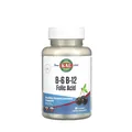 Вітамін B12 B6 фолієва кислота KAL Vitamin B6 B12 Folic Acid вишня, 60 льодяників