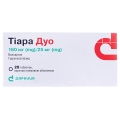 Тиара дуо таблетки, п/плен. обол. по 160 мг/25 мг №28 (14х2)