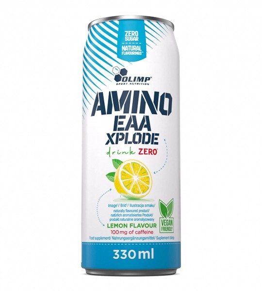 Напиток газированный Olimp Amino EAA Xplode Drink Zero с аминокислотами, лимон, 330 мл