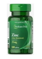Цинк глюконат Puritan's Pride Zinc 25 мг, 100 таблеток