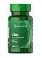 Цинк глюконат Puritan's Pride Zinc 25 мг, 100 таблеток