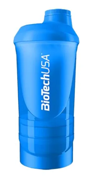Шейкер BioTech Wave + Shaker блакитний, 600 мл