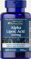 Альфа-ліпоєва кислота Puritan's Pride Alpha Lipoic Acid 300 мг, 60 гелевих капсул