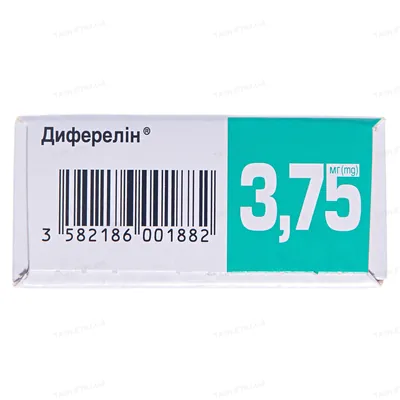 Диферелін порошок для сусп. д/ін. прол./д. по 3.75 мг №1 у флак. з р-ком